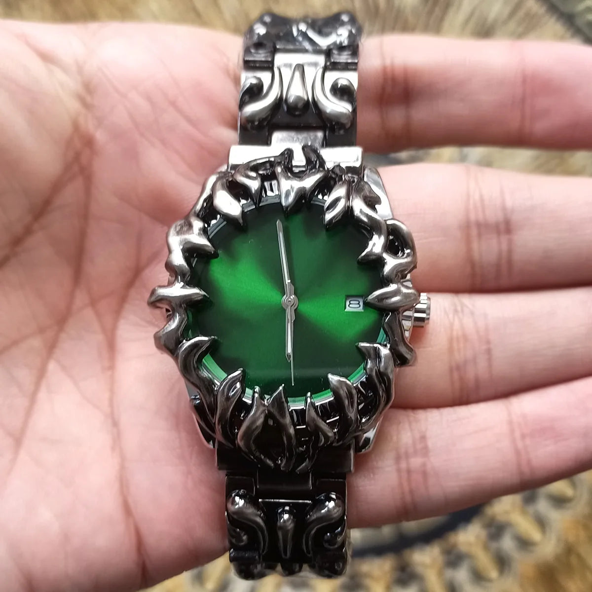 Green demon claw watch
